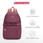 Genie Maple Casual Laptop Backpack Wine - Image 6